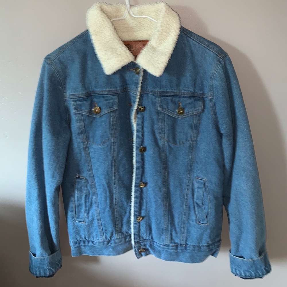 Fleece lined jean jacket